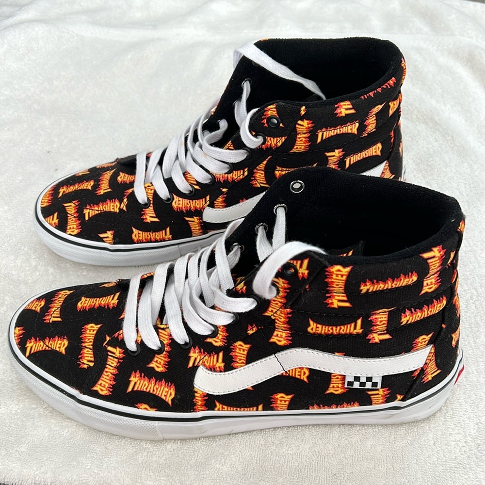 VANS old skool Rare THRASHER themed mens shoes size 12